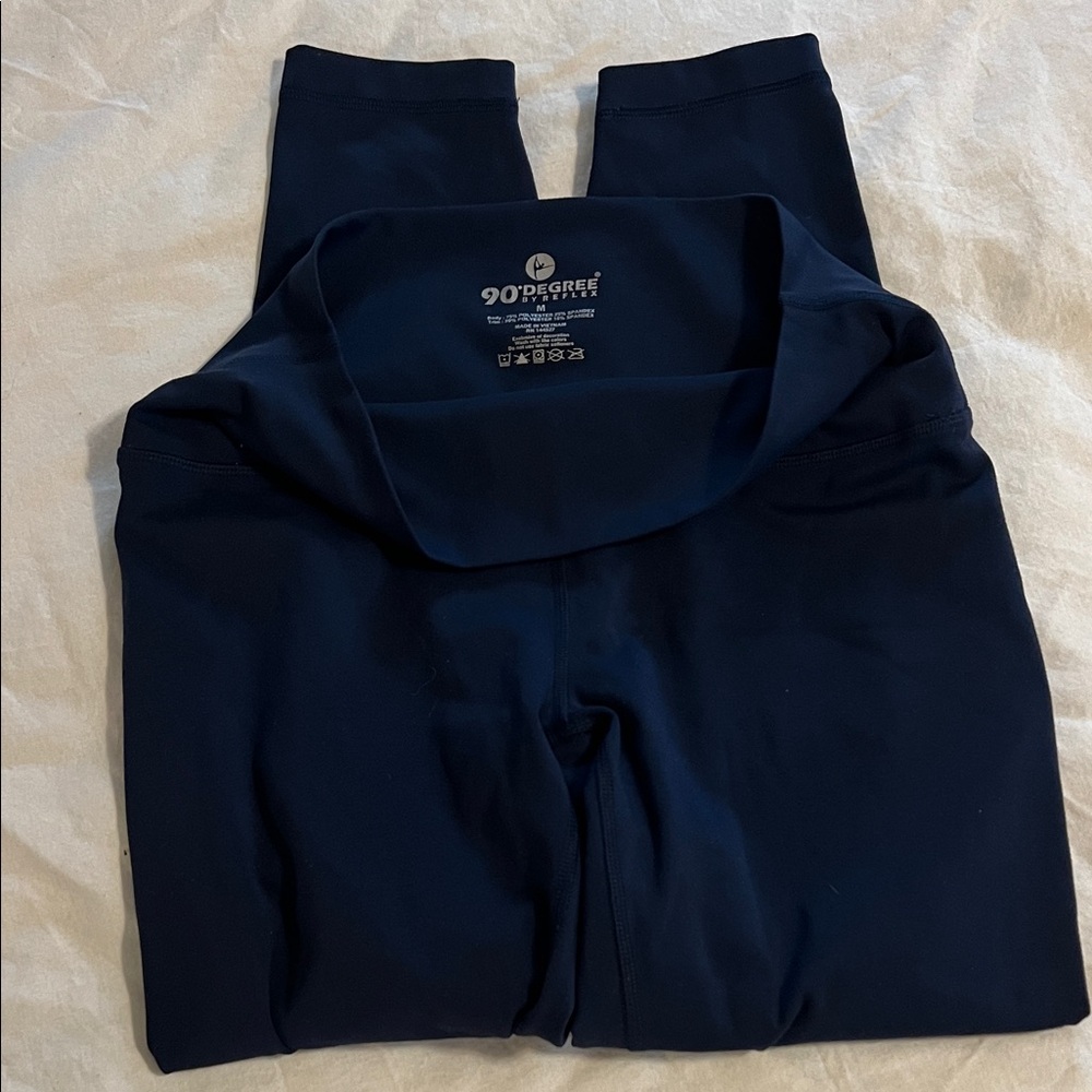 90 Degree By Reflex Deep Blue Leggings